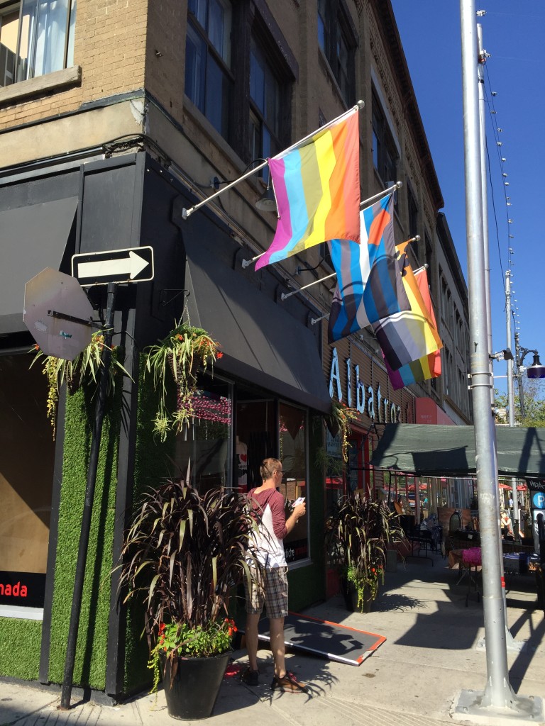 A special-interest store along Saint Catharine Street