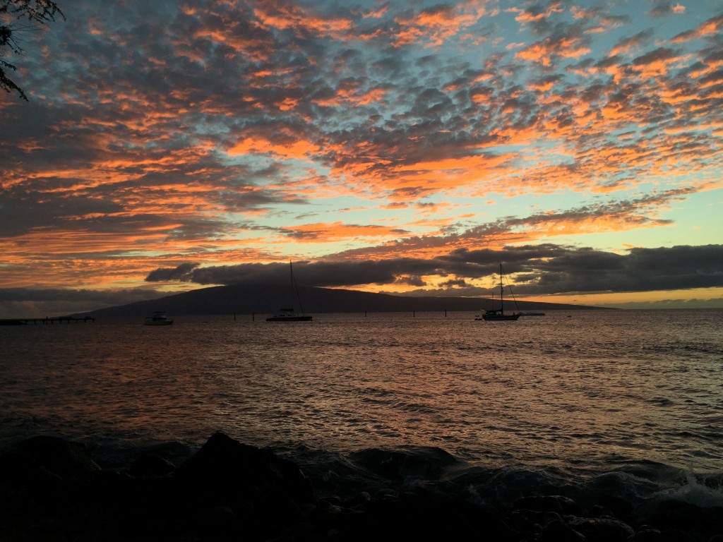 Sunset over Lanai