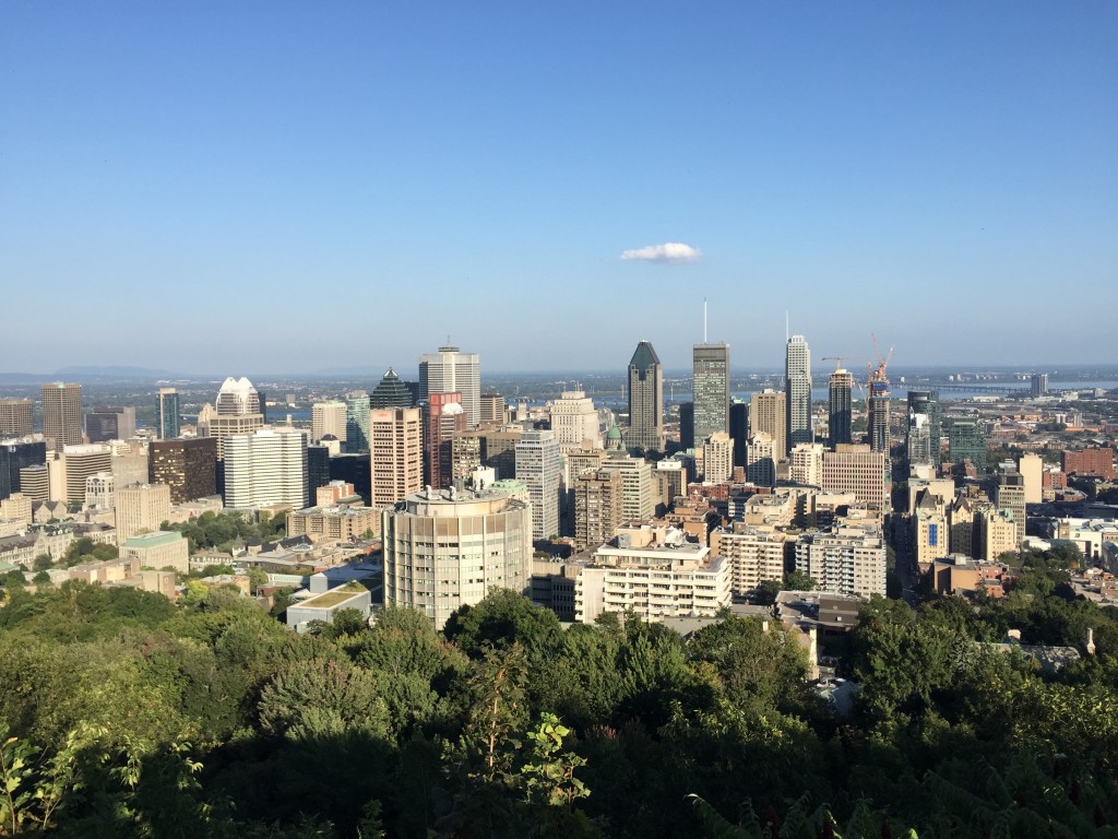 Mount Royal Park, Montreal Skyline