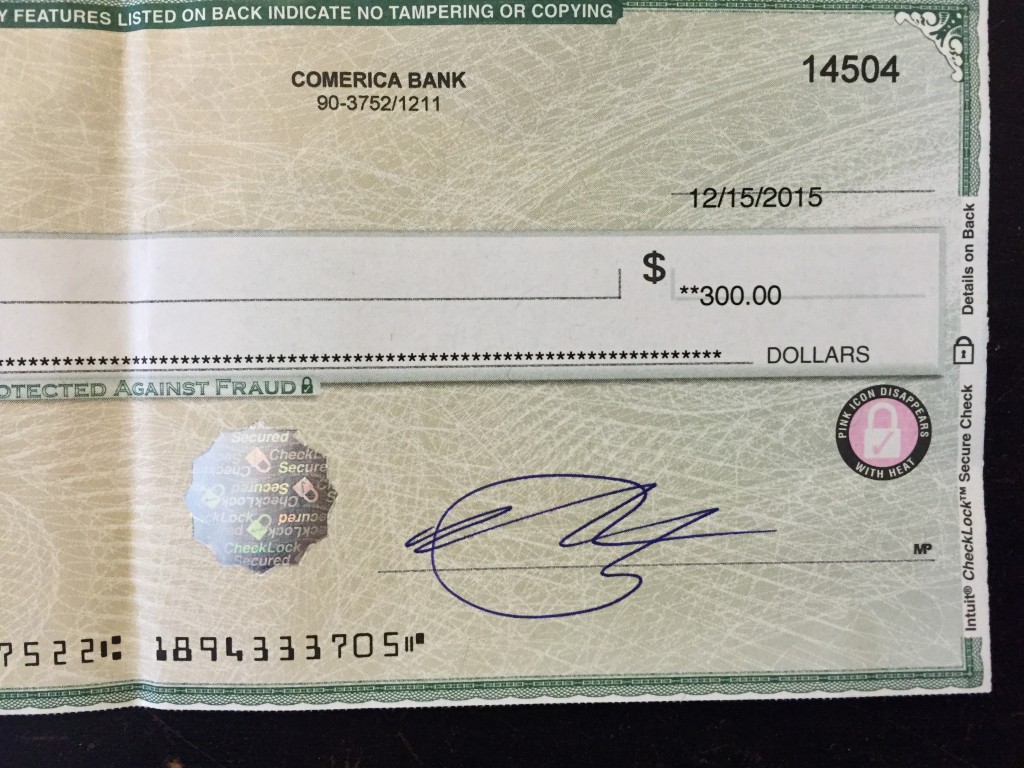 First freelance paycheck!