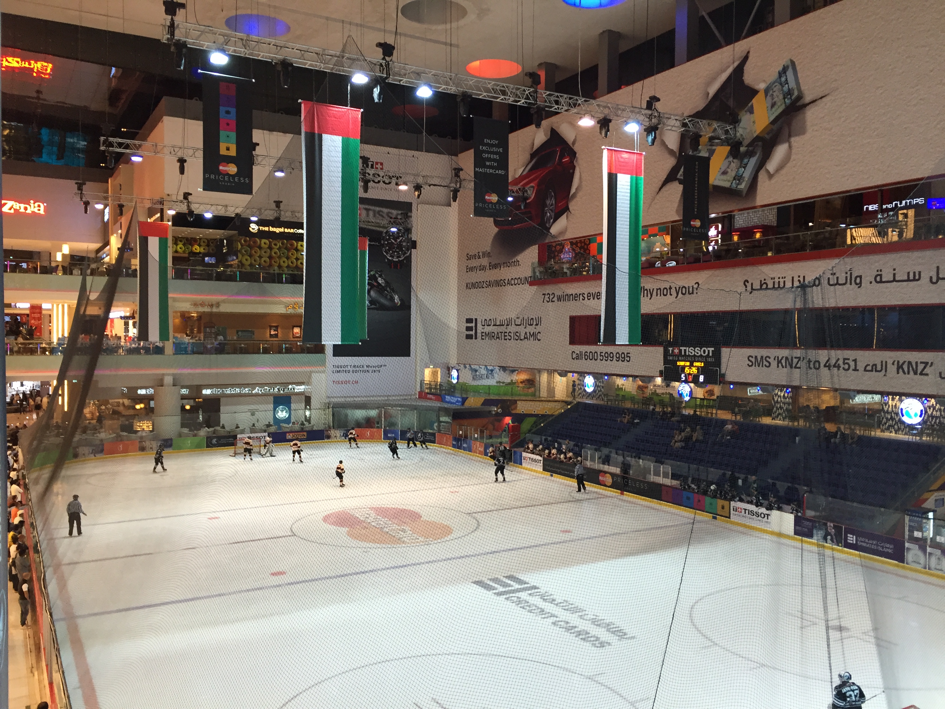Ice rink at Dubai Mall