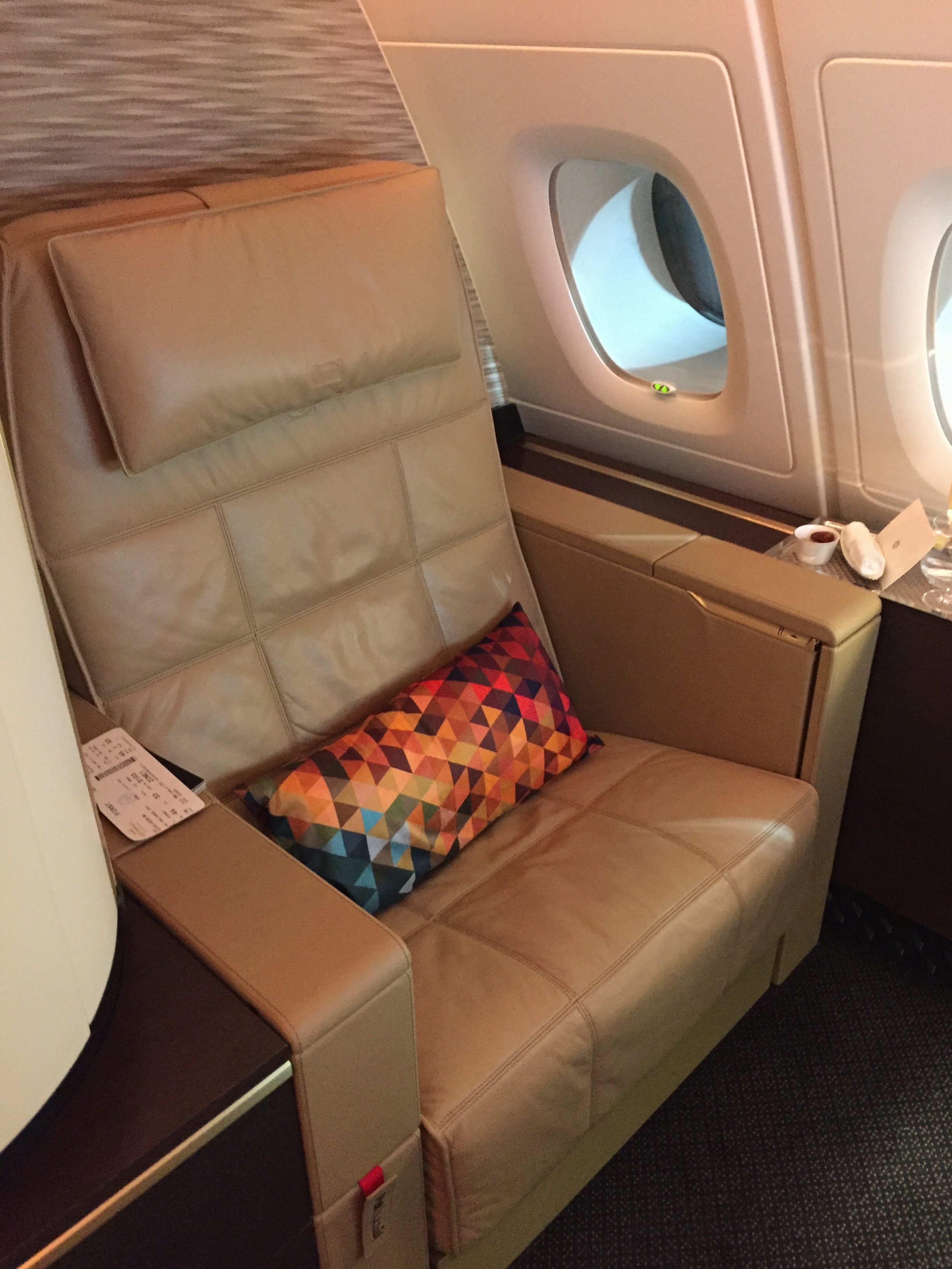 Etihad First Class A380 Apartment 4A seat