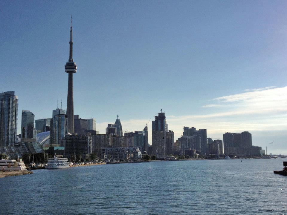 View of Toronto from Billy Bishop Airport.