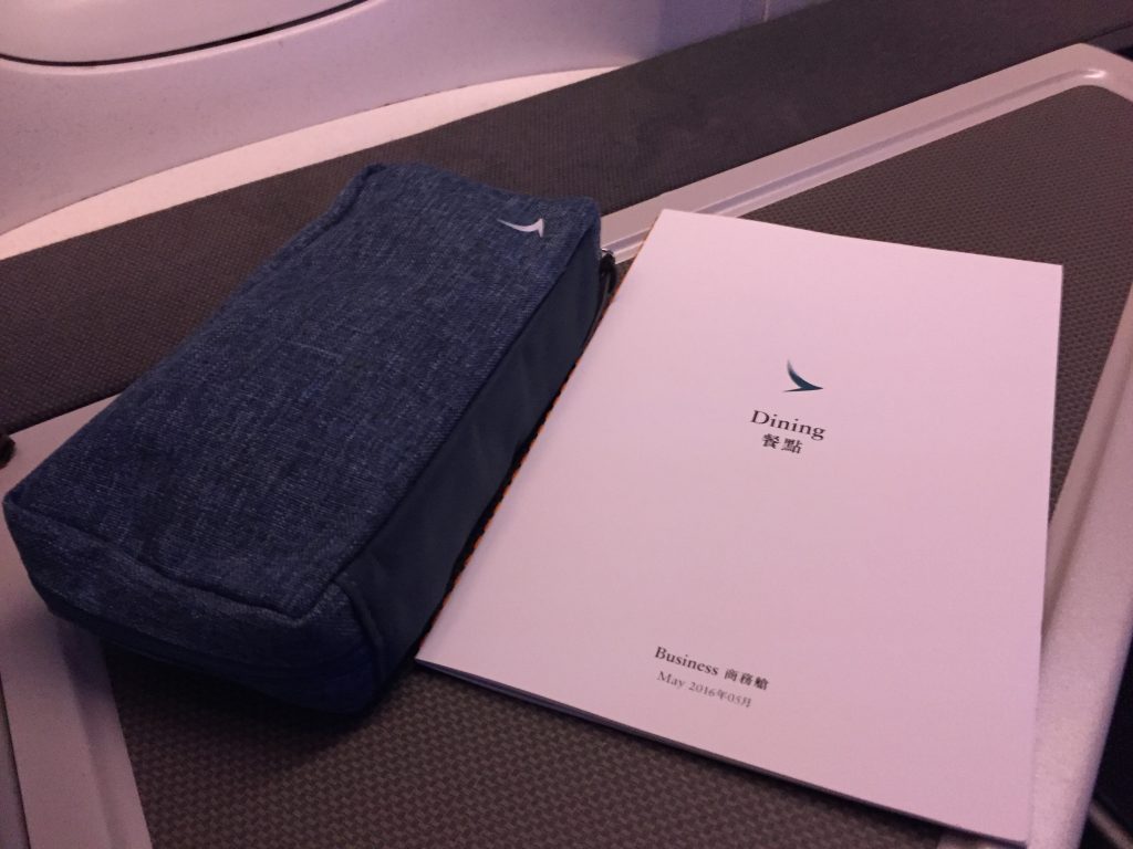 Cathay Pacific Business Class Amenity Kit