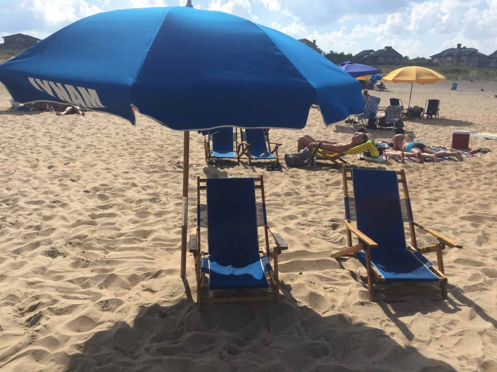 Beach chairs at Rehoboth Beach