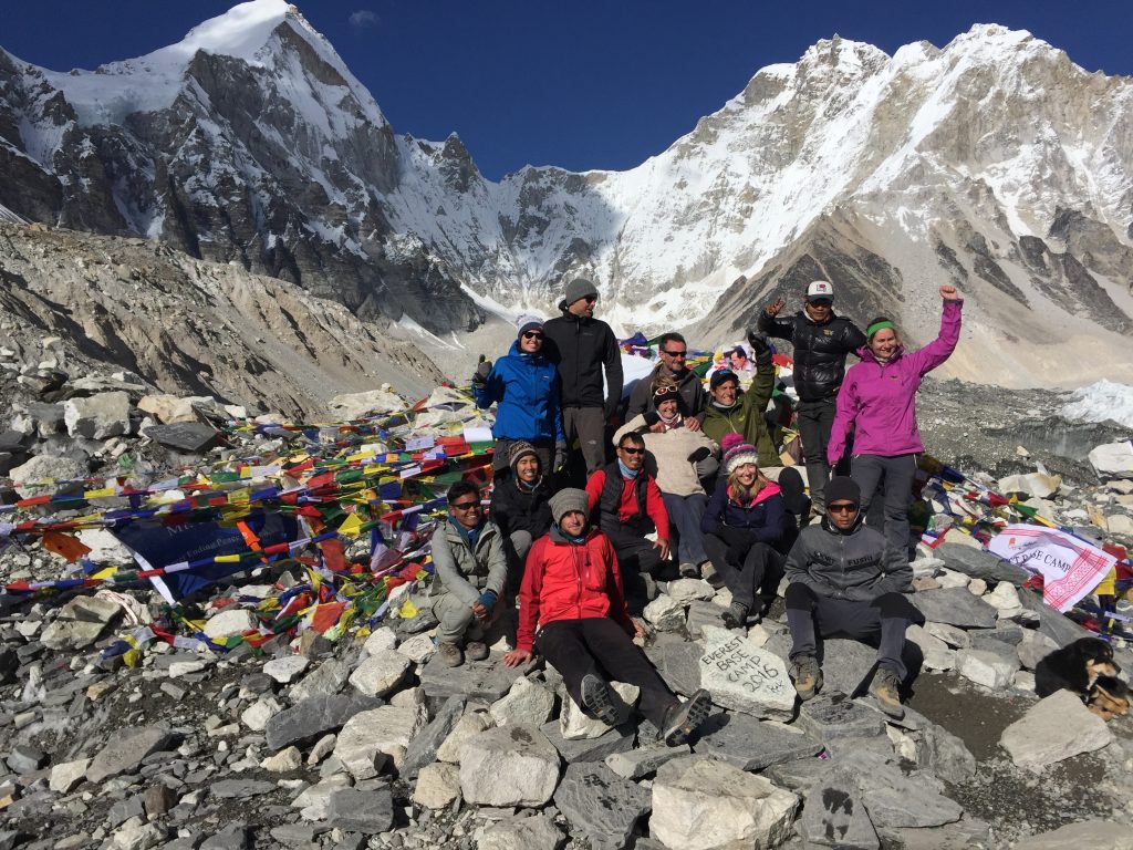 Intrepid Travel Group at Everest Base Camp!