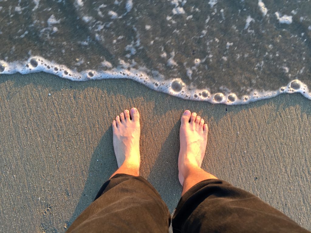 One Foot on Sand in Seal Beach