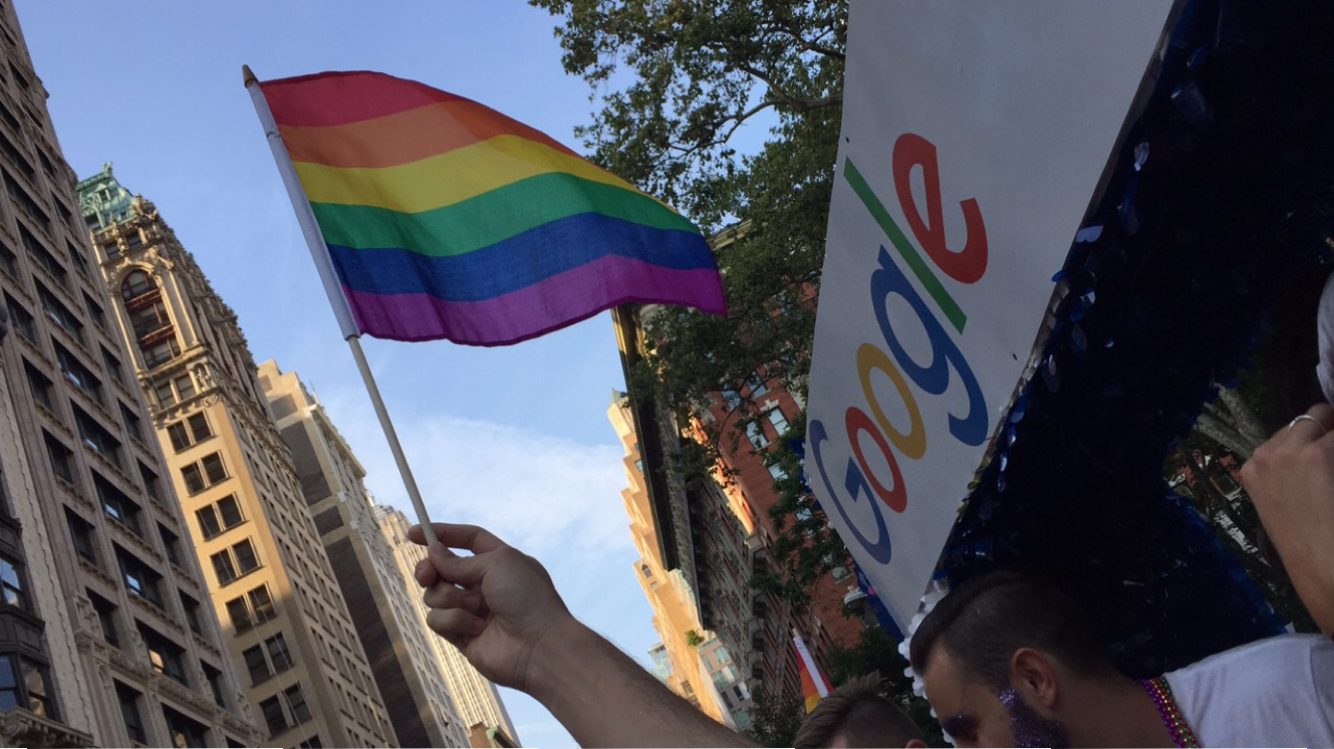 Marching with Google at 2016 NYC Pride Parade